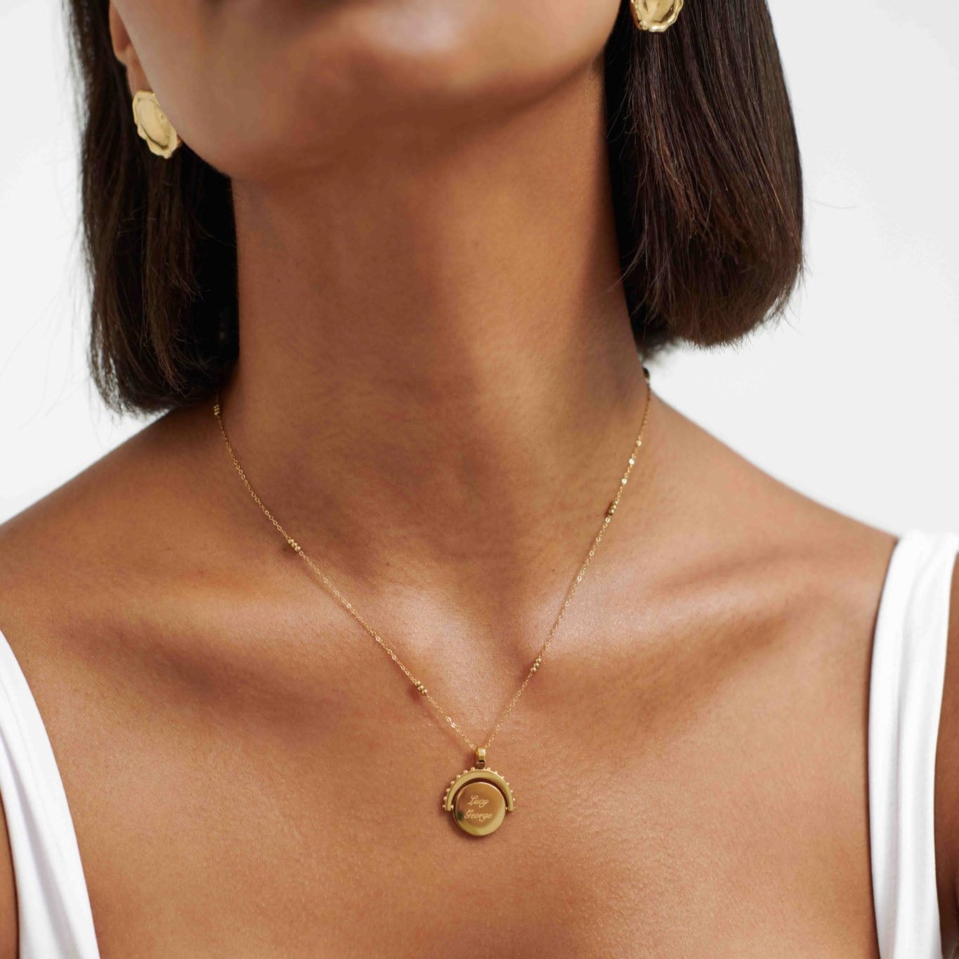 Engravable Spinning Necklace